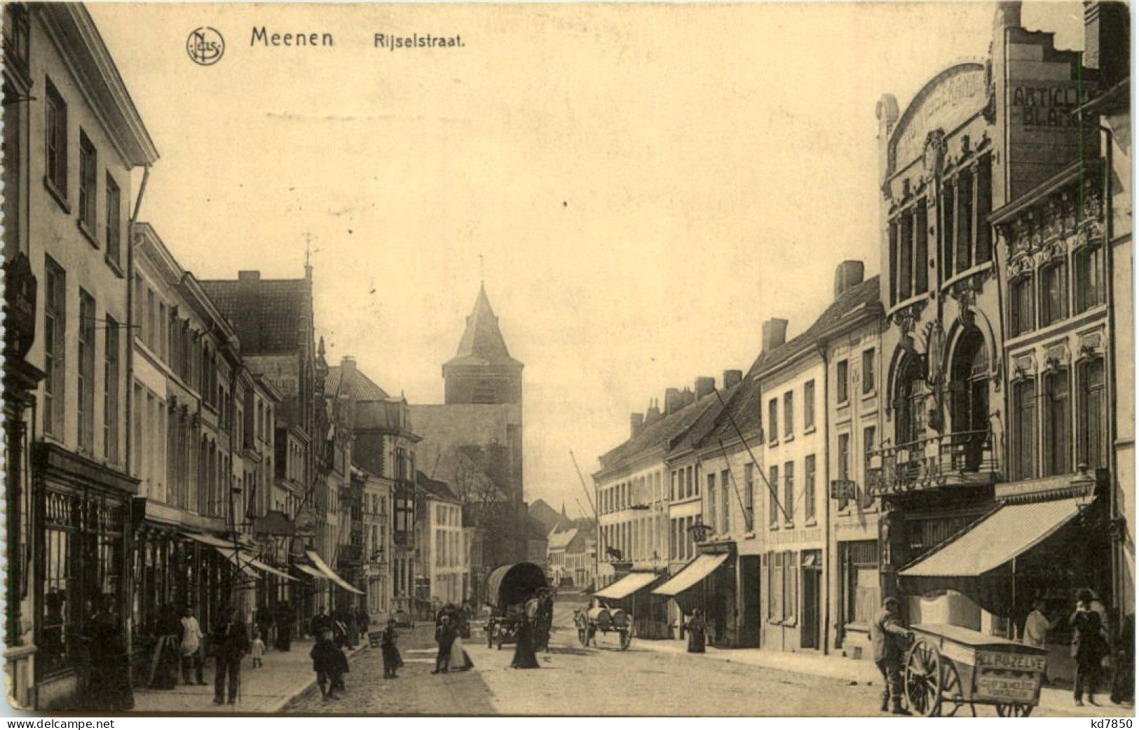 Meenen - Rijselstraat - Feldpost 39. Inf. Regt - Menen