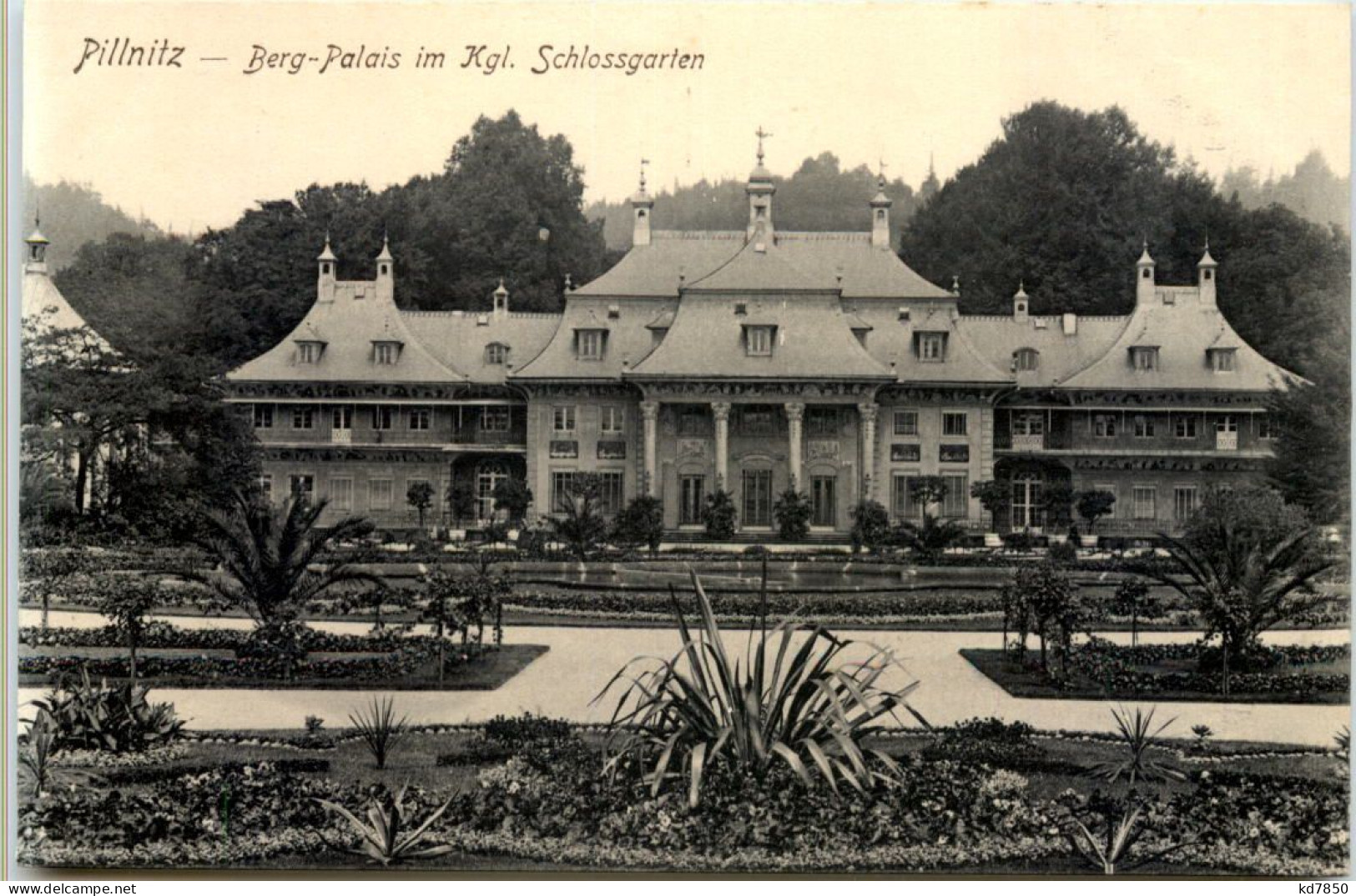 Dresden, -Pillnitz, Kgl. Schlossgarten Mit Berg-Palais - Pillnitz