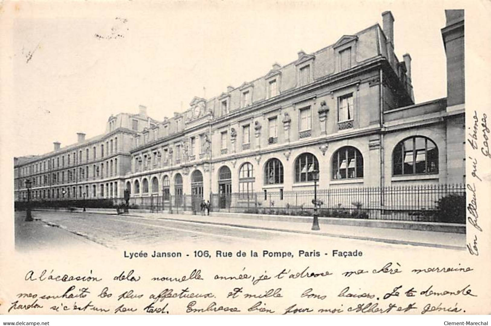 PARIS - Lycée Janson - Rue De La Pompe - Façade - Très Bon état - Distretto: 16