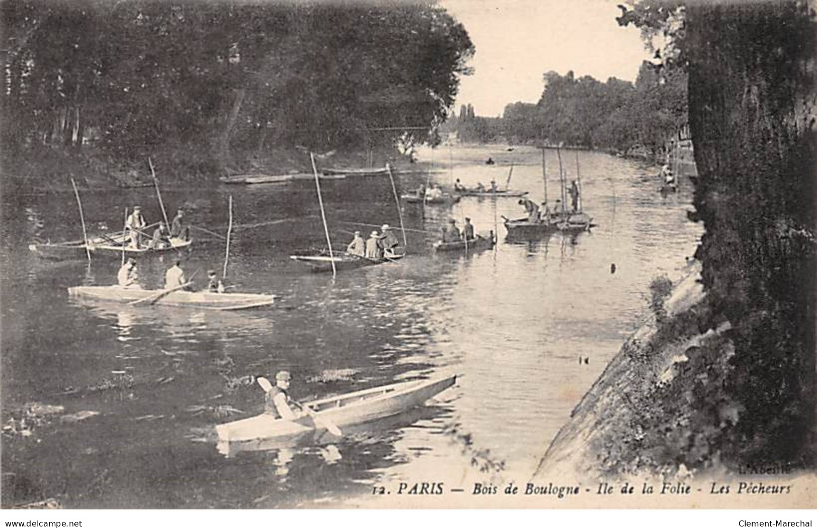PARIS - Bois De Boulogne - Ile De La Folie - Les Pêcheurs - Très Bon état - Arrondissement: 16