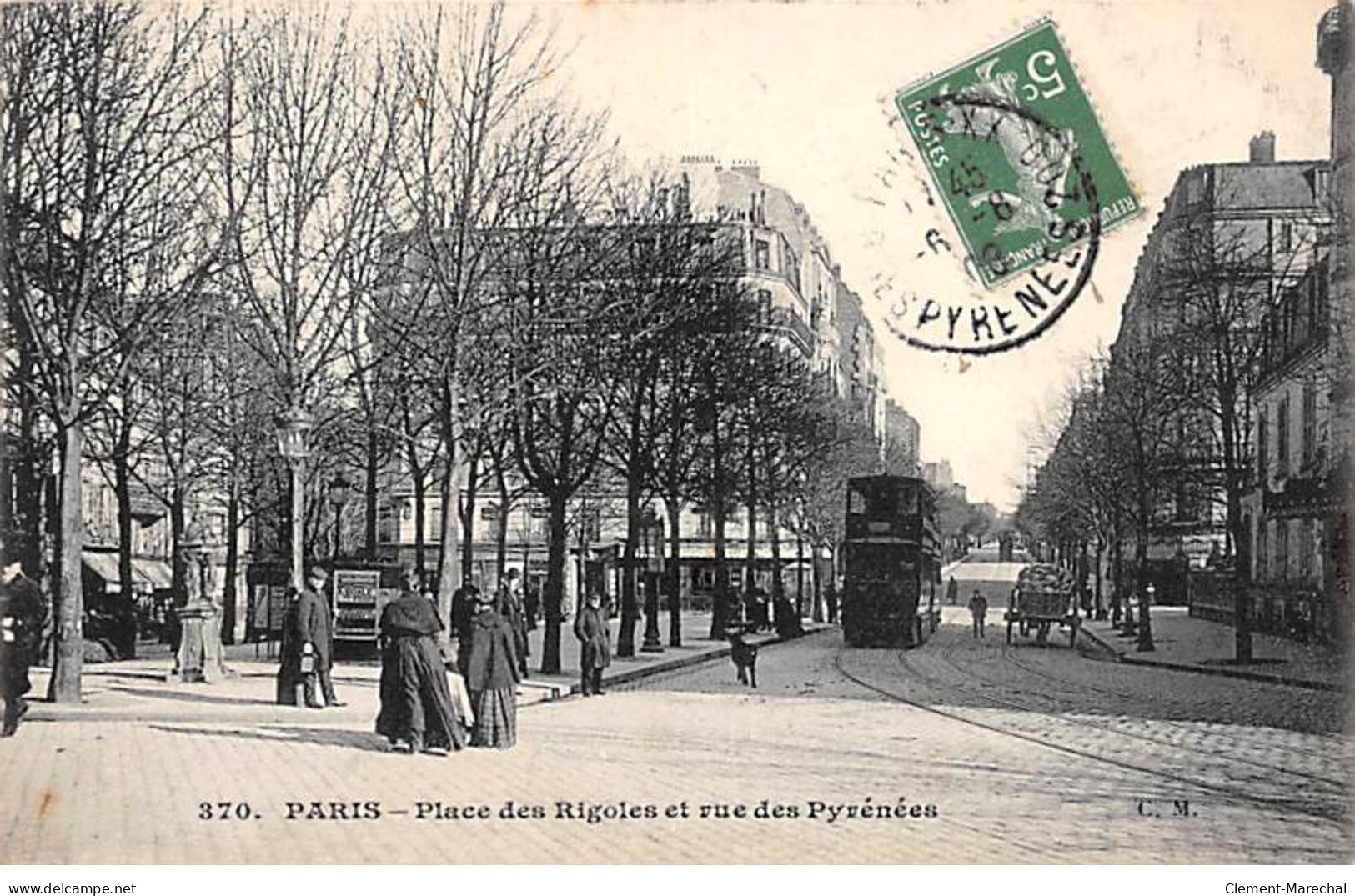 PARIS - Place Des Rigoles Et Rue Des Pyrénées - Très Bon état - District 20