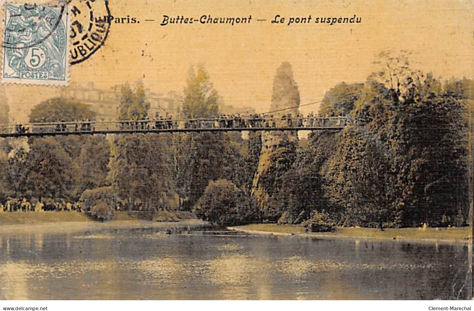 PARIS - Buttes Chaumont - Le Pont Suspendu - Très Bon état - District 19