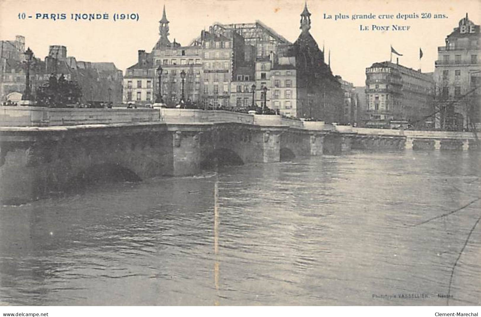PARIS Inondés - 1910 - Le Pont Neuf - Très Bon état - Paris (06)