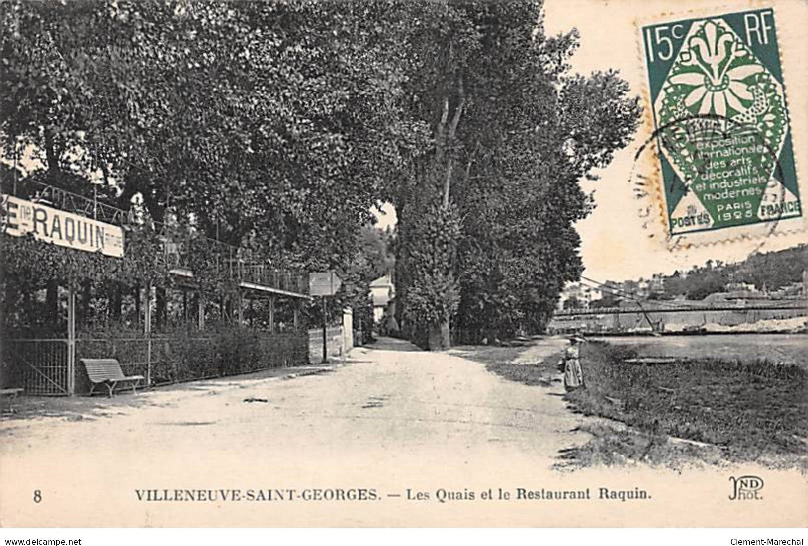 VILLENEUVE SAINT GEORGES - Les Quais Et Le Restaurant Raquin - Très Bon état - Villeneuve Saint Georges