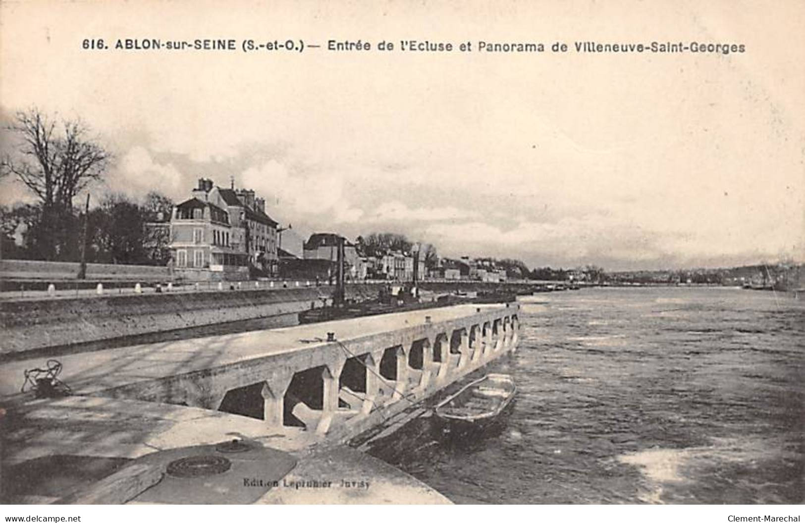 ABLON SUR SEINE - Entrée De L'Ecluse Et Panorama De Villeneuve Saint Georges - Très Bon état - Ablon Sur Seine