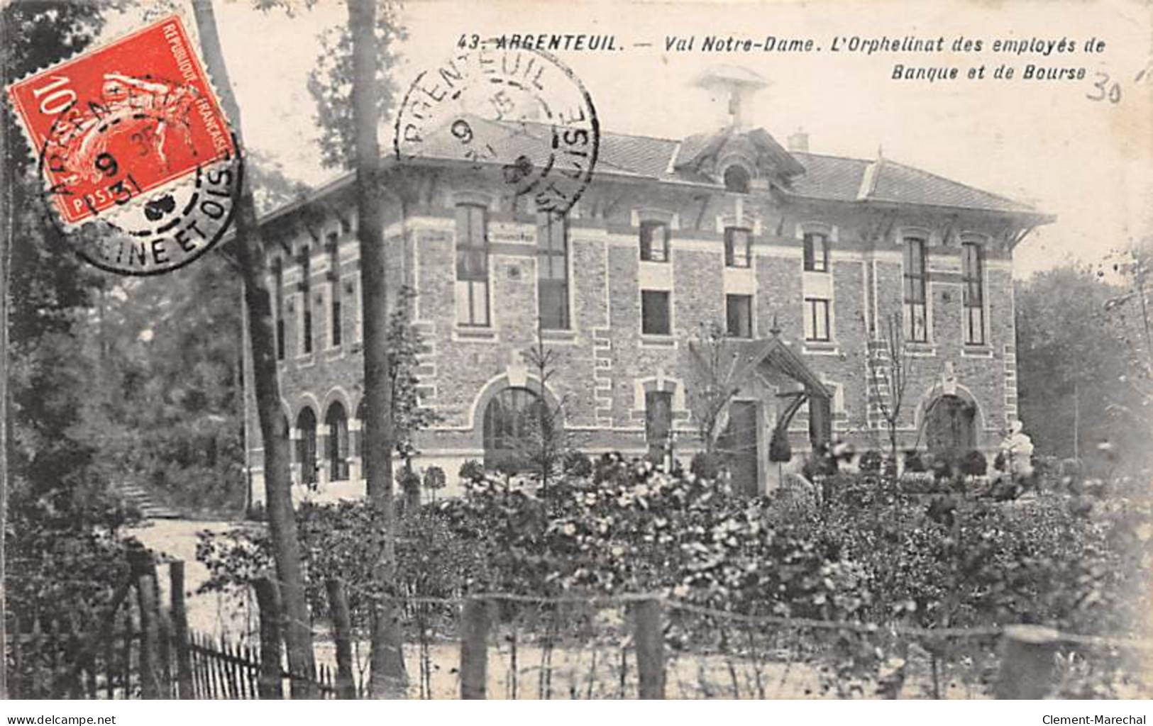 ARGENTEUIL - Val Notre Dame - L'Orphelinat Des Employés De Banque Et De Bourse - état - Argenteuil