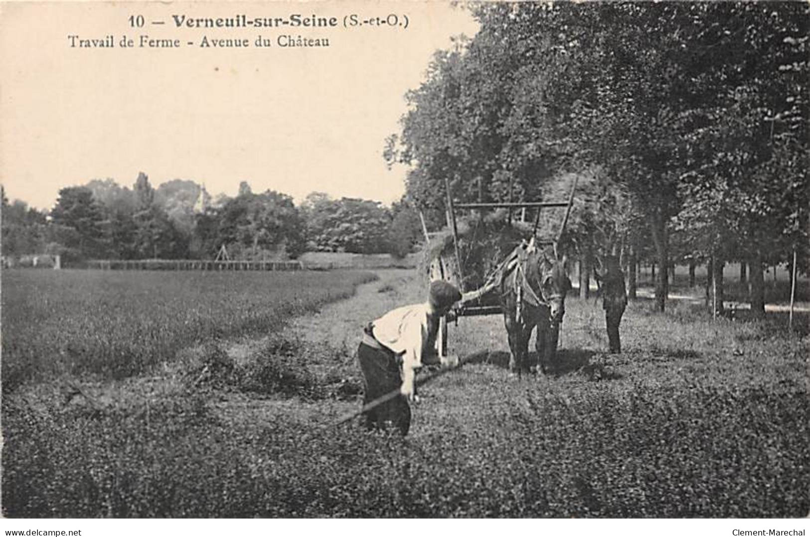 VERNEUIL SUR SEINE - Travail De Ferme - Avenue Du Château - Très Bon état - Verneuil Sur Seine