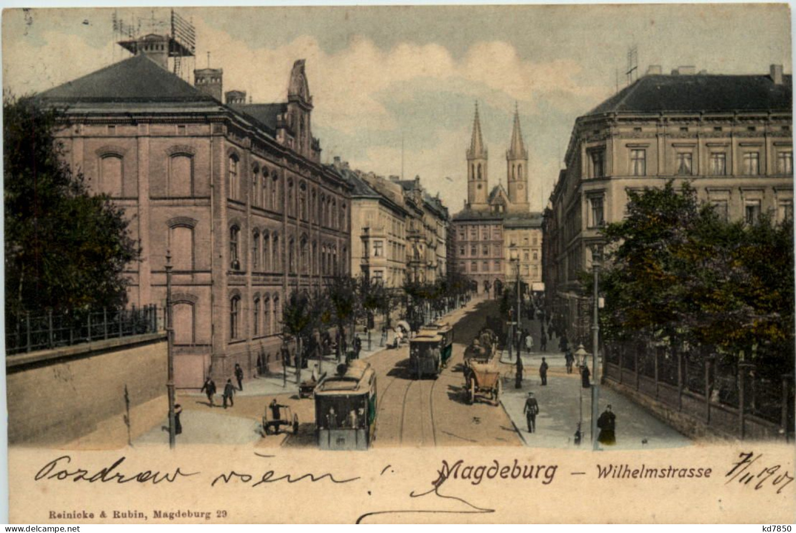 Magdeburg - Wilhelmstrasse Mit Strassenbahn - Magdeburg