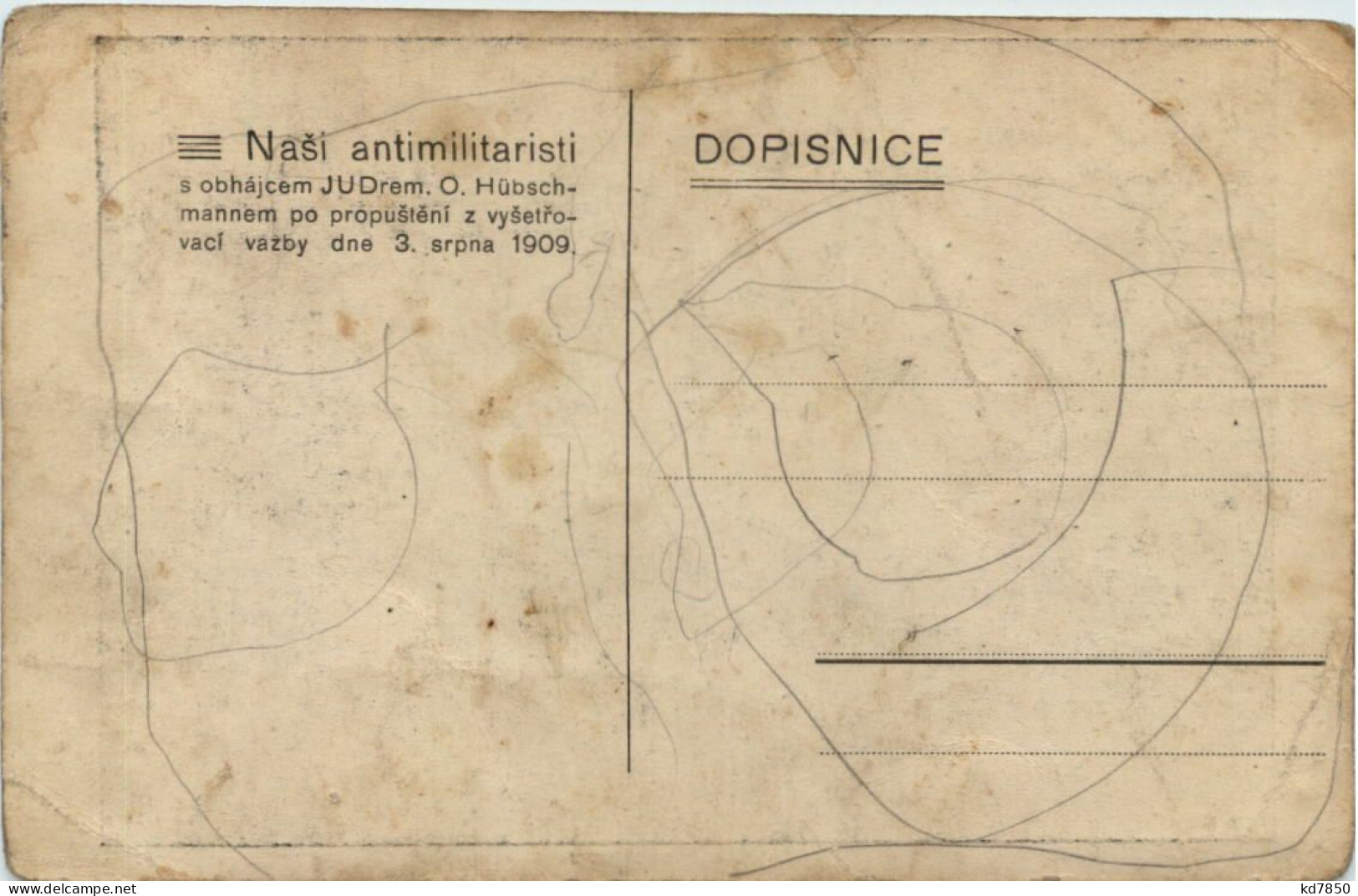 Nasi Antimilitaristi O. Hübschmannem - Böhmen Und Mähren