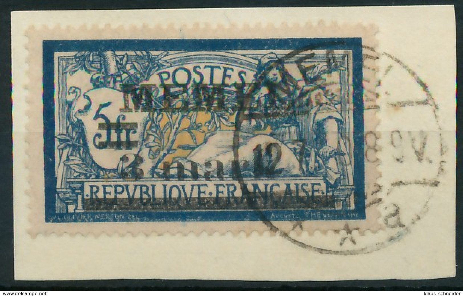 MEMEL 1920 Nr 30 Gestempelt Briefstück Gepr. X41E916 - Memel (Klaïpeda) 1923