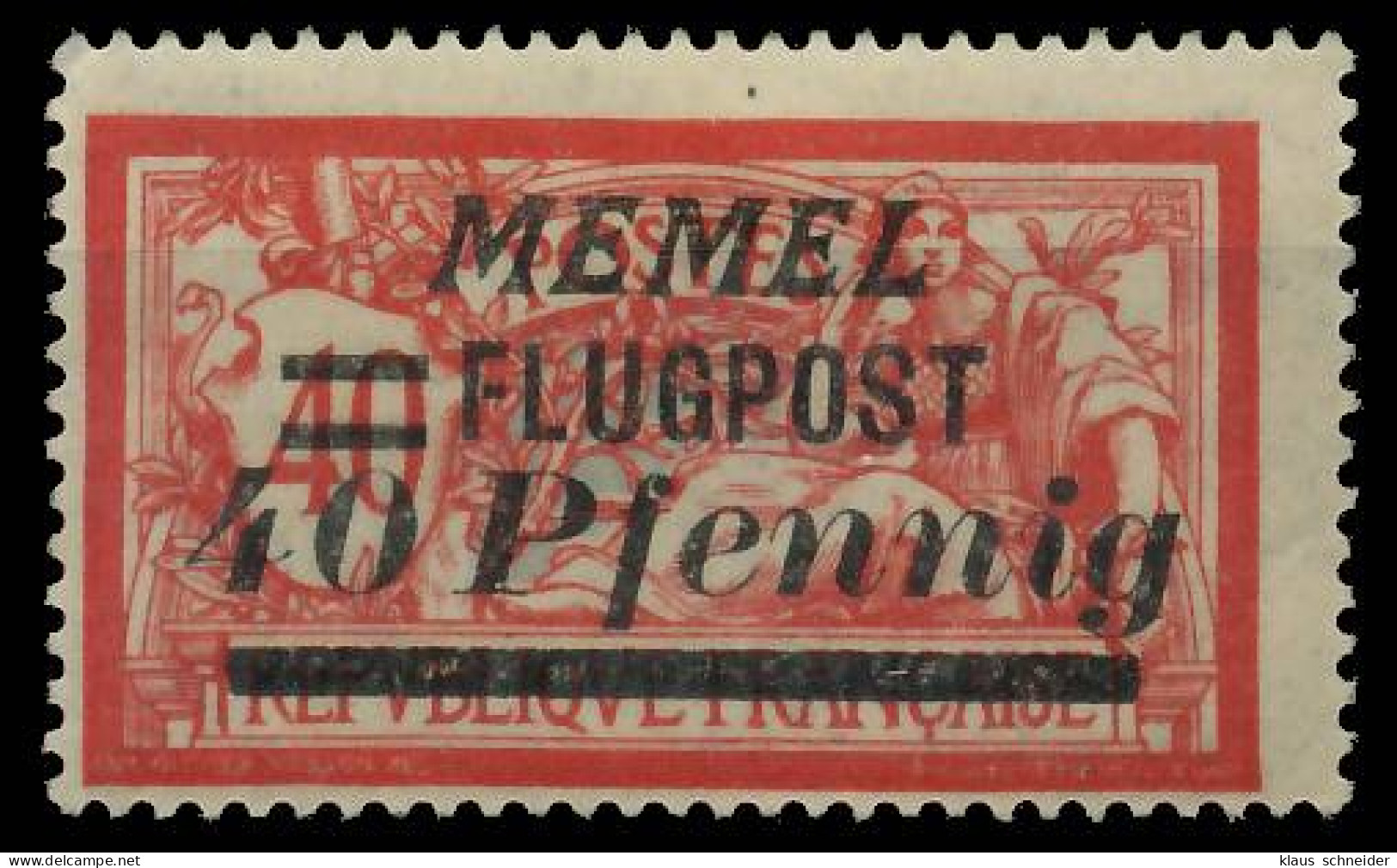 MEMEL 1922 Nr 98 Ungebraucht X41EBC6 - Memel (Klaïpeda) 1923