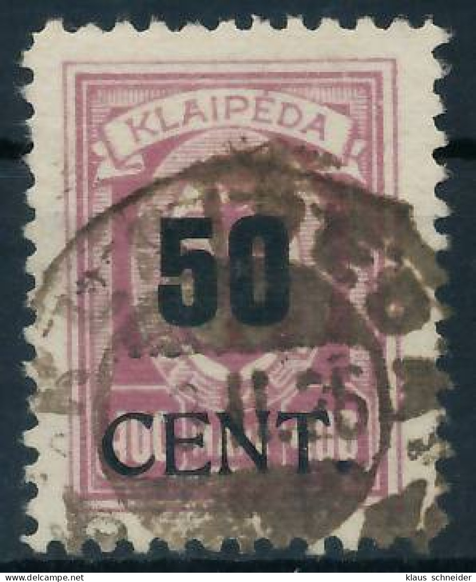 MEMEL 1923 Nr 199 Gestempelt Gepr. X472E42 - Memelgebiet 1923