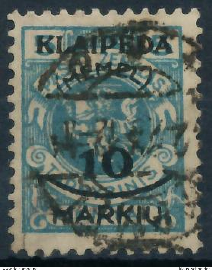 MEMEL 1923 Nr 124 Zentrisch Gestempelt Gepr. X4788C6 - Memelgebiet 1923