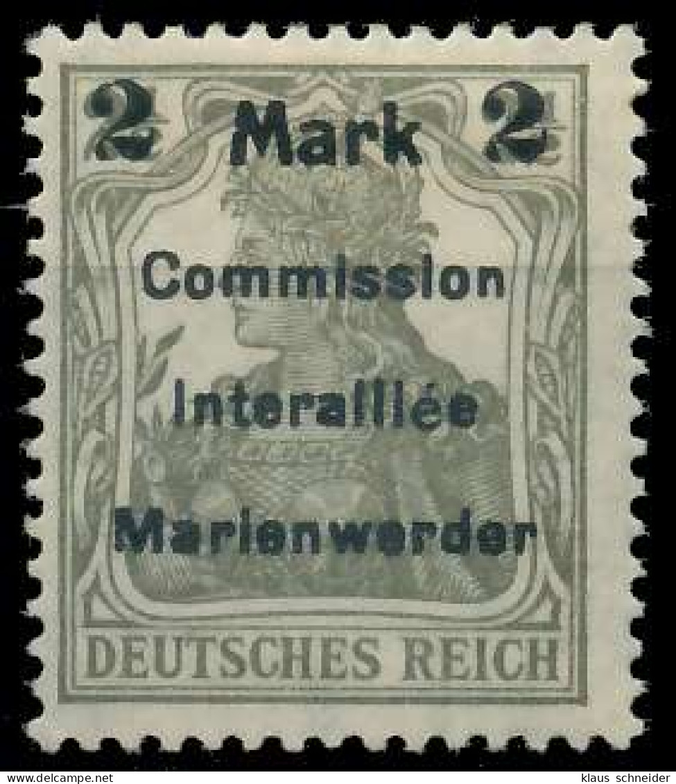 MARIENWERDER Nr 23AIb Ungebraucht Gepr. X49A63A - Altri & Non Classificati