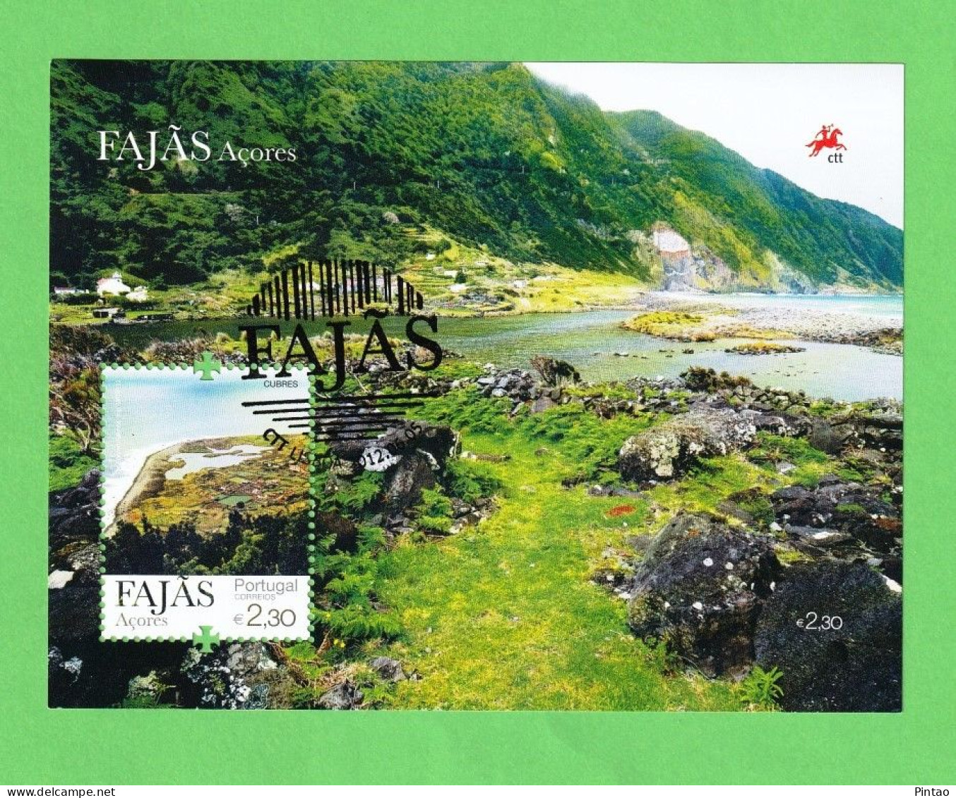 PTB1623- PORTUGAL (AÇORES) 2012 Nº 468 (selo 4214)- CTO - Blocks & Sheetlets