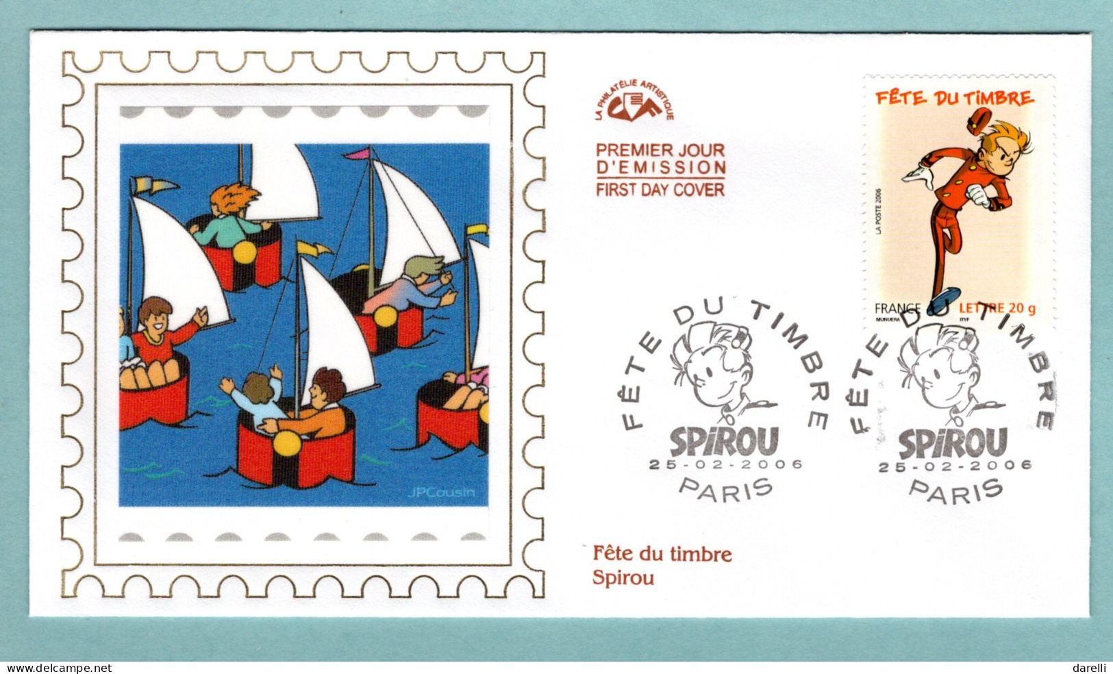 FDC France 2006 - Fête Du Timbre 2006 - Spirou - YT 3877 - Paris - 2000-2009