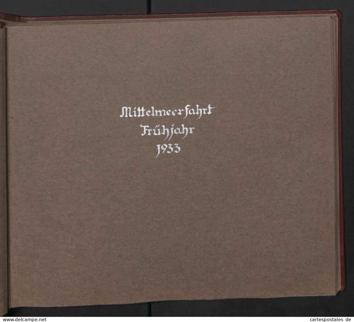Fotoalbum Mit 102 Fotografien, Mittelmeerfahrt 1933 S.S. Watussi, Ansicht Venedig, Menükarte, Stadtansichten  - Albums & Collections
