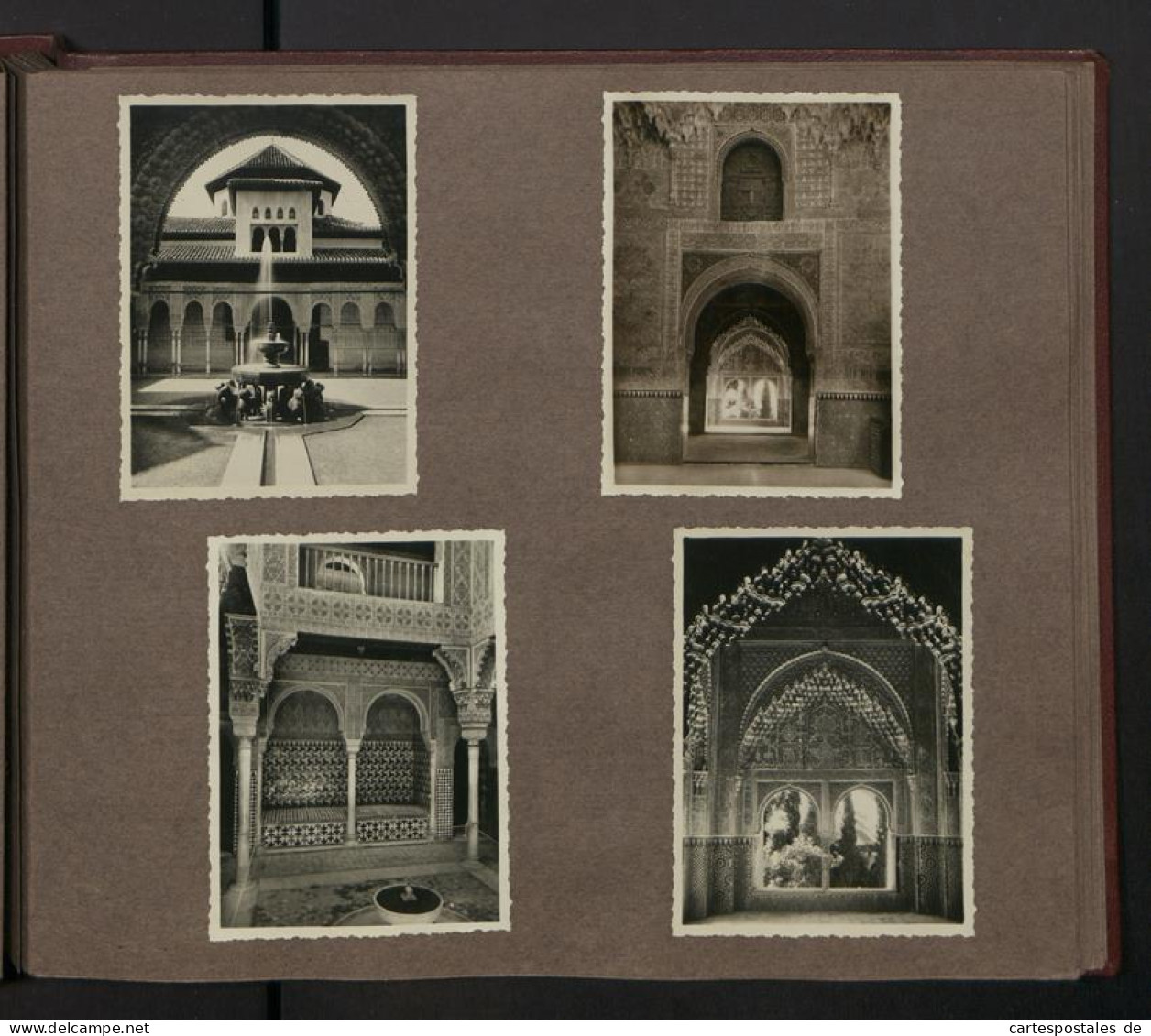 Fotoalbum mit 102 Fotografien, Mittelmeerfahrt 1933 S.S. Watussi, Ansicht Venedig, Menükarte, Stadtansichten 