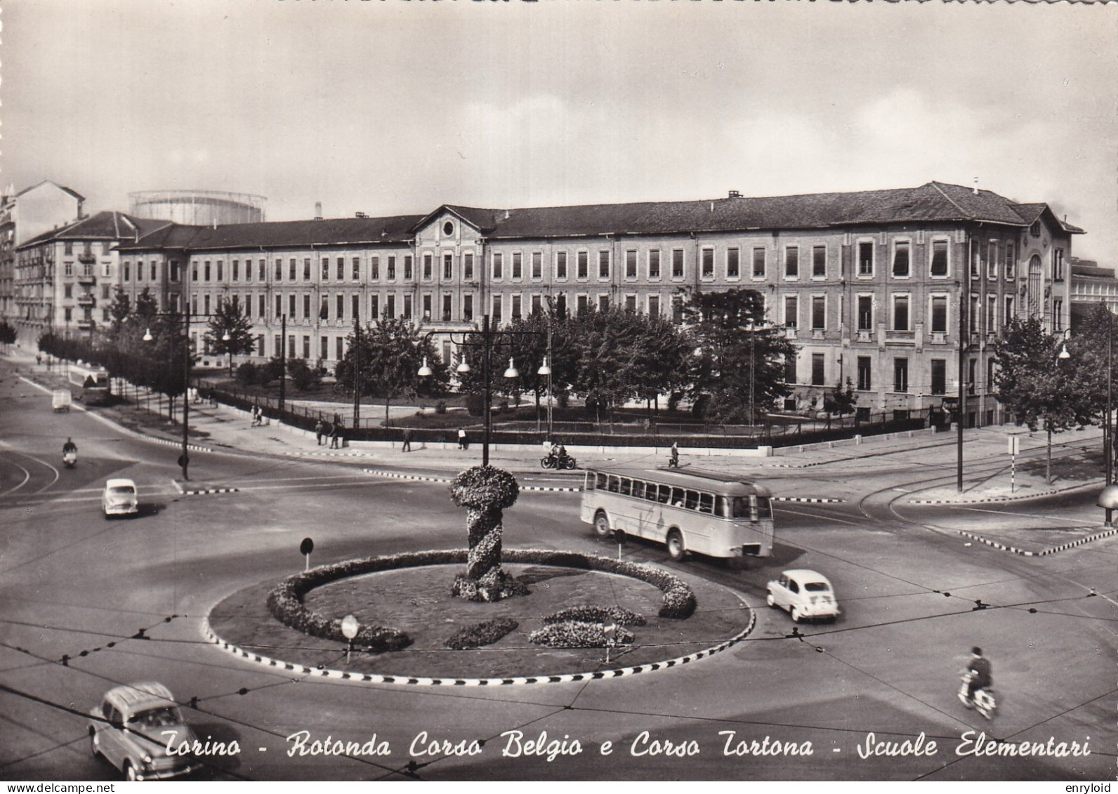 Torino Rotonda Corso Belgio E Corso Tortona Scuole Elementari - Other Monuments & Buildings