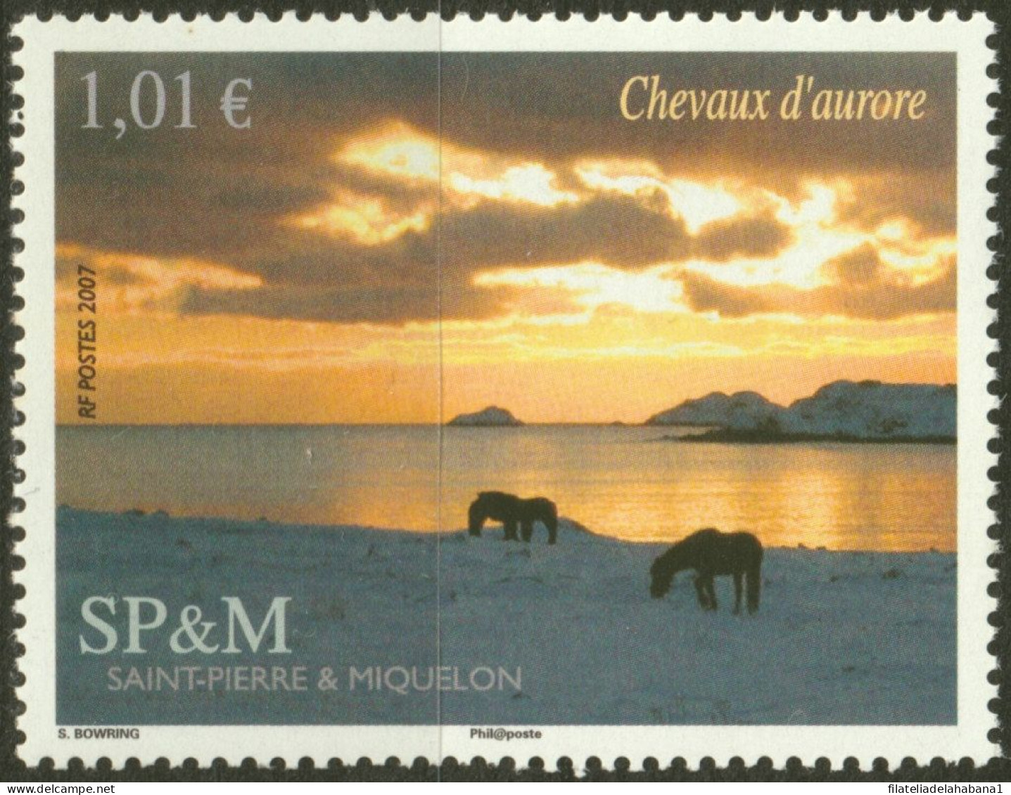 F-EX50343 SAINT PIERRE ET MIQUELON MNH 2007 ART PAINTING SUNRISE.  - Ungebraucht