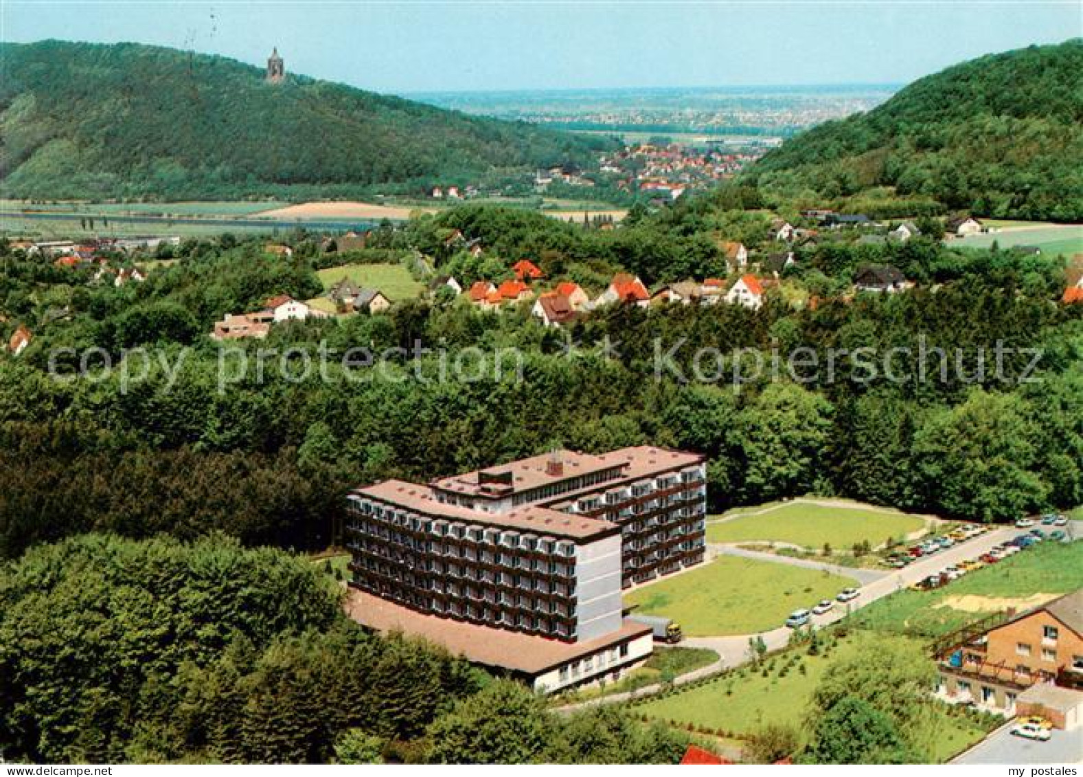 73796038 Porta Westfalica Sanatorium Porta Westfalica Fliegeraufnahme Porta West - Porta Westfalica