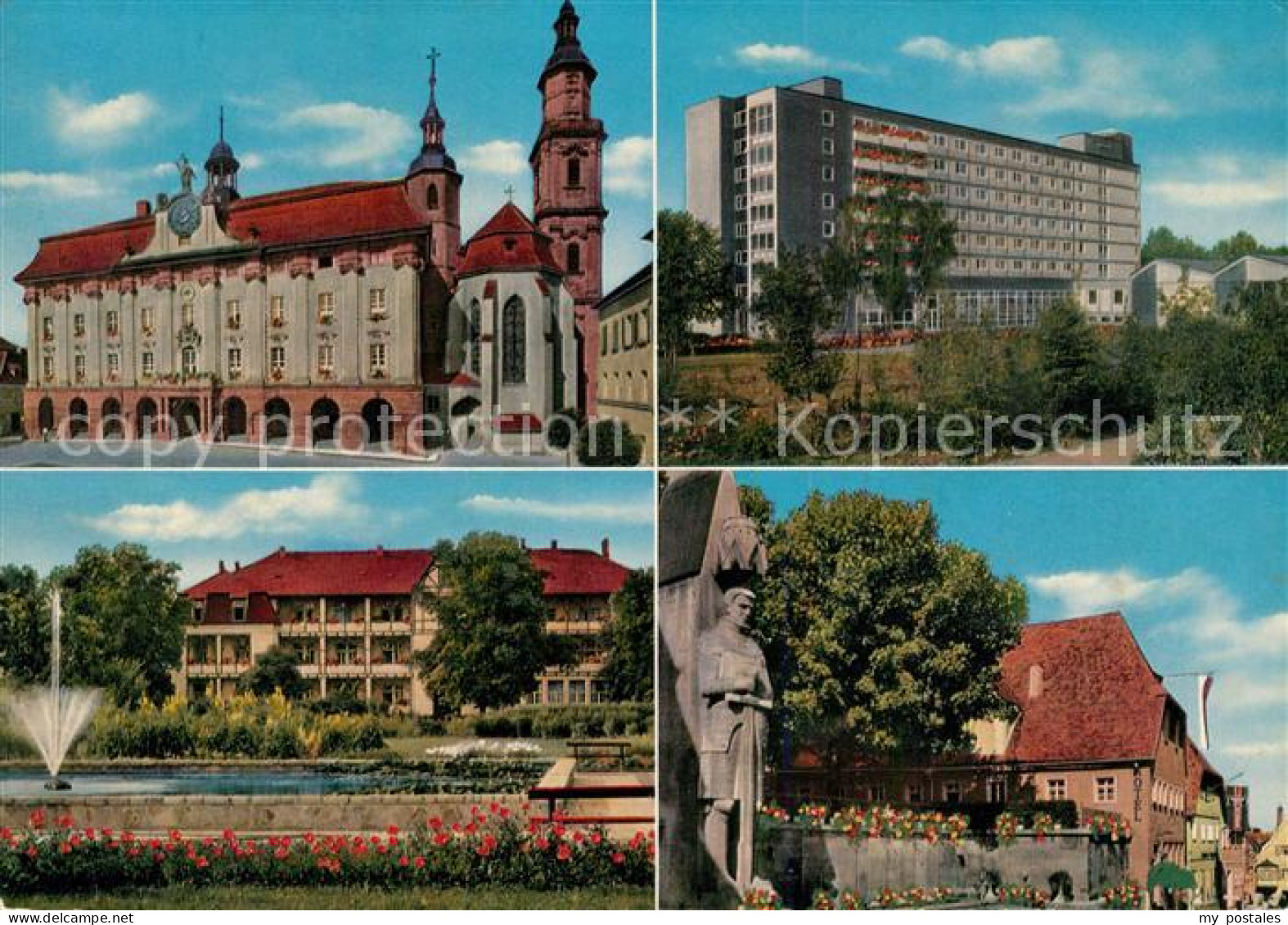 73250689 Bad Windsheim Rathaus Sanatorium Frankenland Park Innenstadt Kriegerden - Bad Windsheim