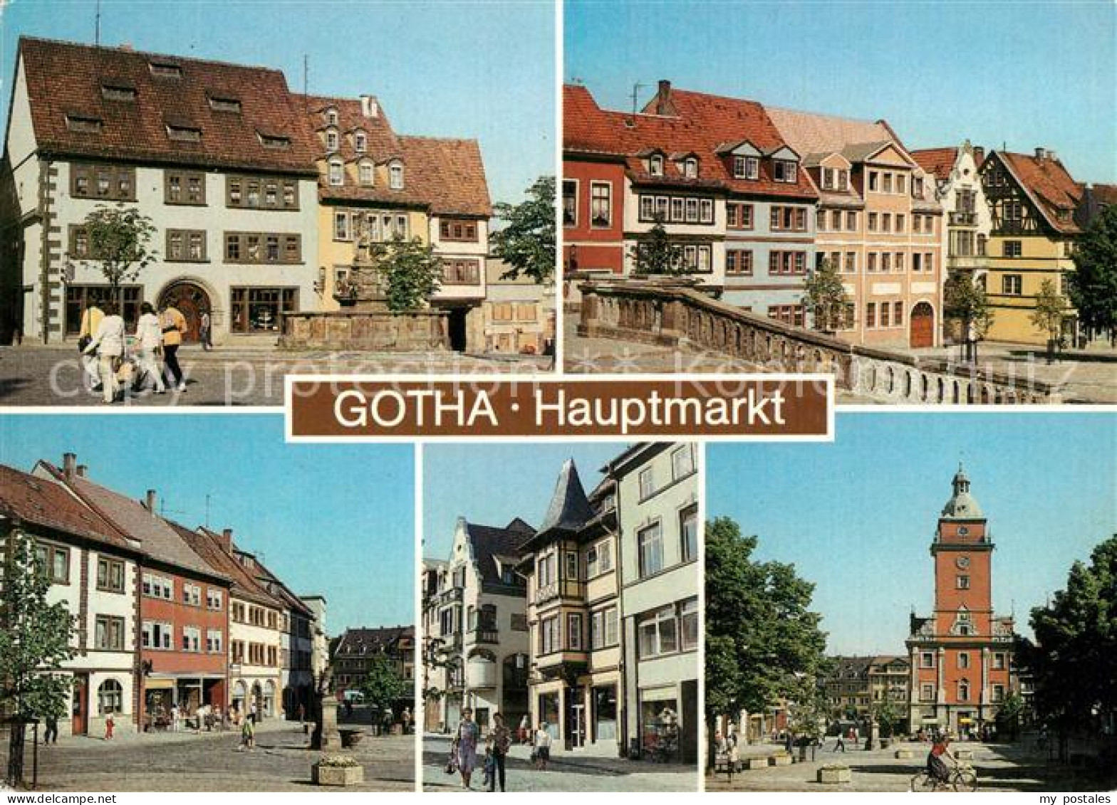 73249049 Gotha Thueringen Hauptmarkt Rathaus Altstadt Brunnen Gotha Thueringen - Gotha