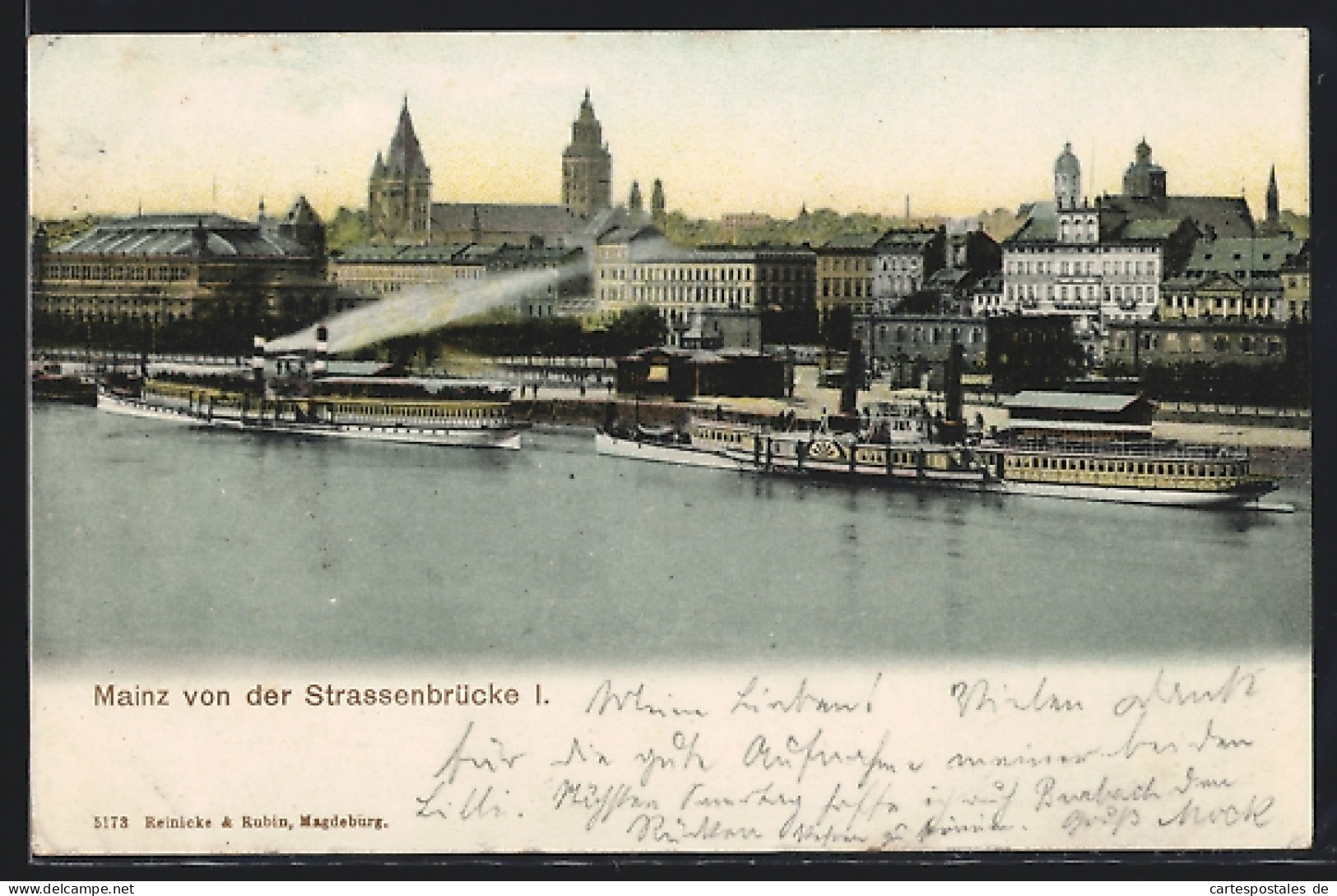 AK Mainz, Blick Von Der Strassenbrücke  - Mainz