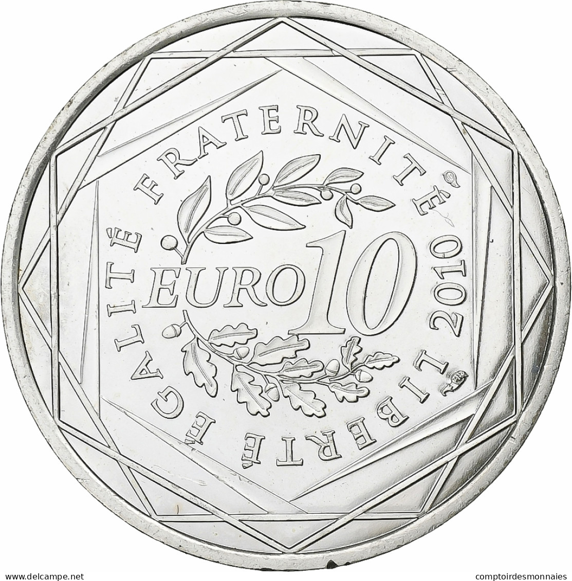 France, 10 Euro, 2010, Paris, Argent, SUP+, KM:1668 - France