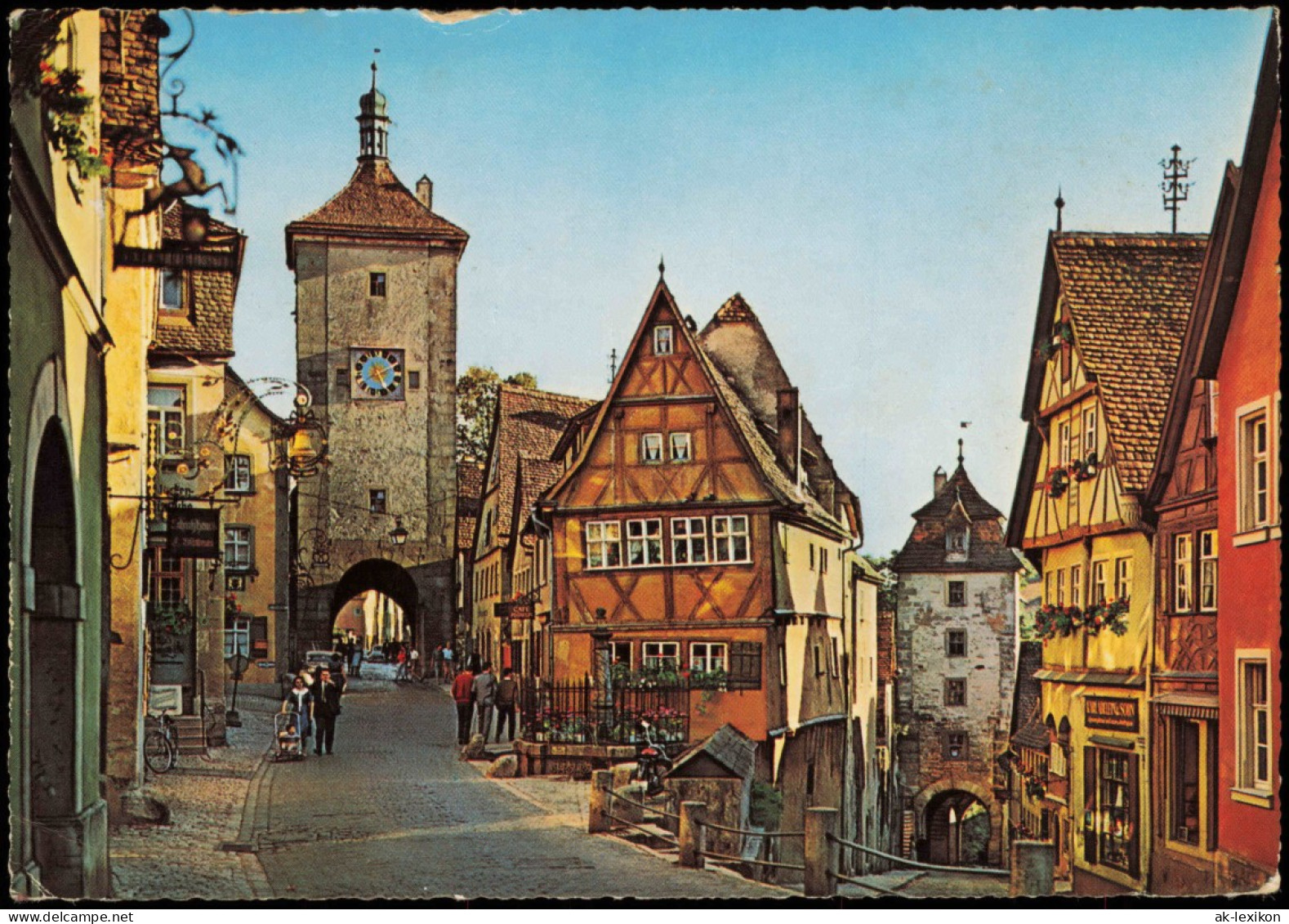 Ansichtskarte Rothenburg Ob Der Tauber Am Plönlein 1963 - Rothenburg O. D. Tauber