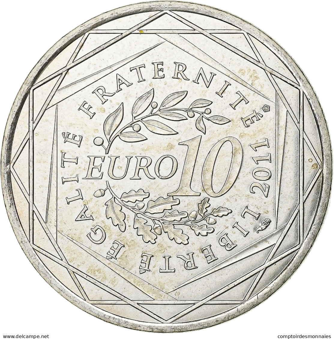 France, 10 Euro, 2011, Paris, Argent, SUP+, KM:1749 - France