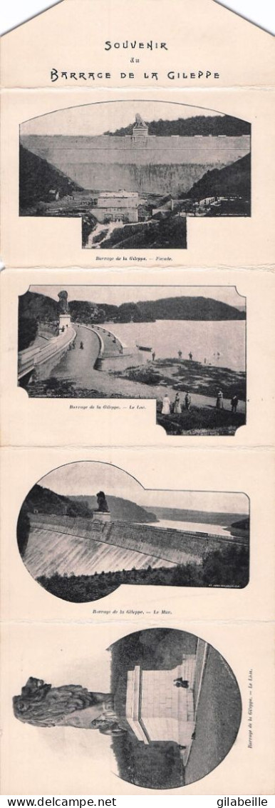 Jalhay - Depliant Souvenir Du Barrage De La Gileppe - 7 Vues - 1903 -  Format 14.0 X 9.0 Cm - Jalhay