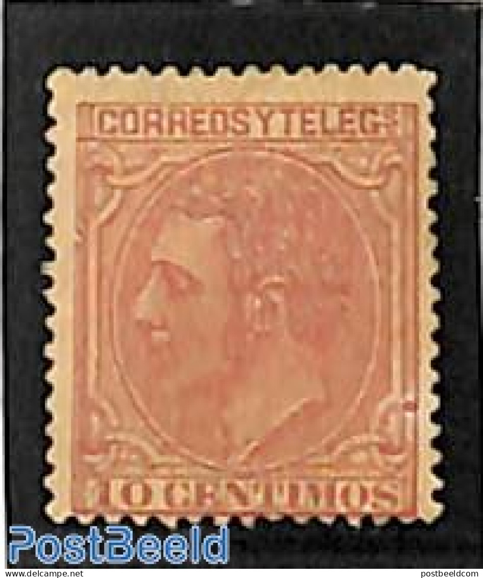 Spain 1879 10c, Stamp Out Of Set, Unused (hinged) - Ungebraucht