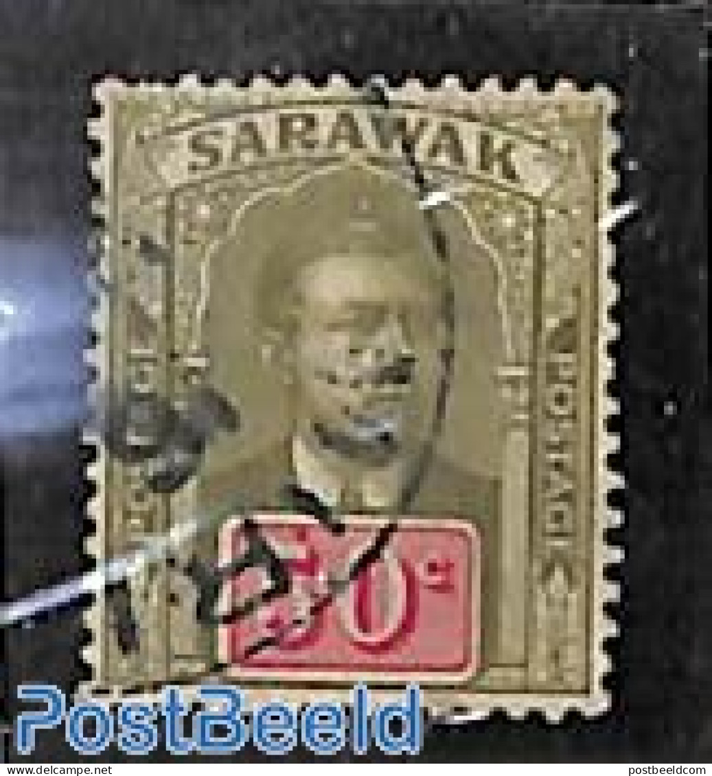 Malaysia 1918 Sarawak, 50c, Without WM, Stamp Out Of Set, Used Stamps - Autres & Non Classés