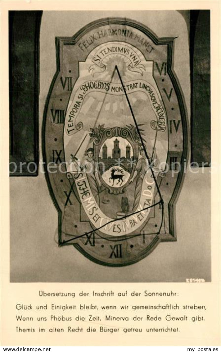73242866 Stolberg Harz Sonnenuhr Am Rathaus Stolberg Harz - Stolberg (Harz)