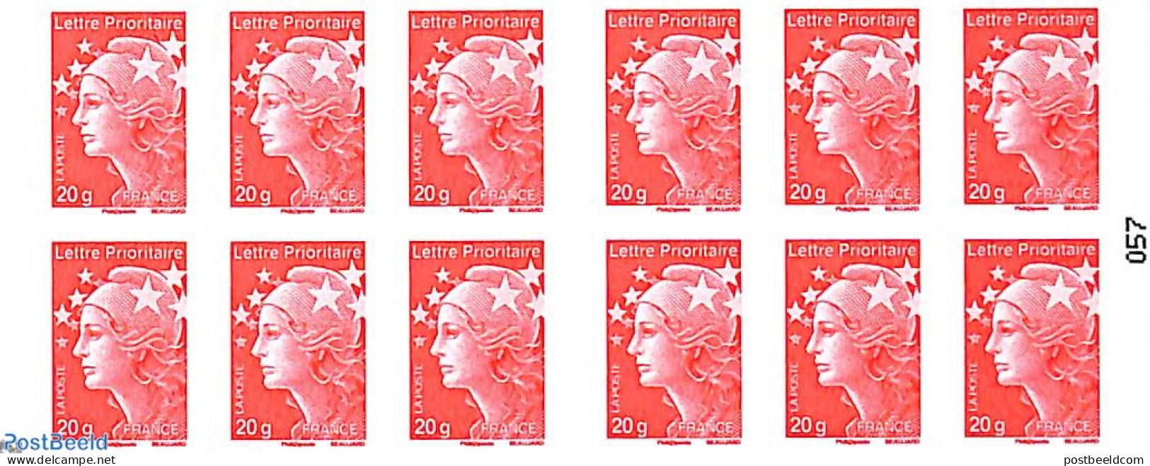 France 2011 France-Belgique, Booklet 12x Lettre Prioritaire, Mint NH, Stamp Booklets - Stamps On Stamps - Neufs