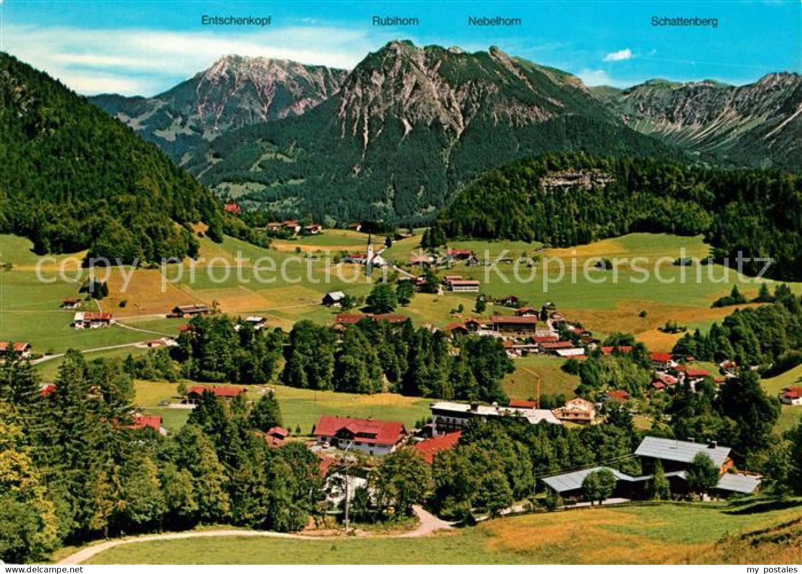 73240920 Tiefenbach Oberstdorf Panorama Bergkette Tiefenbach Oberstdorf - Oberstdorf