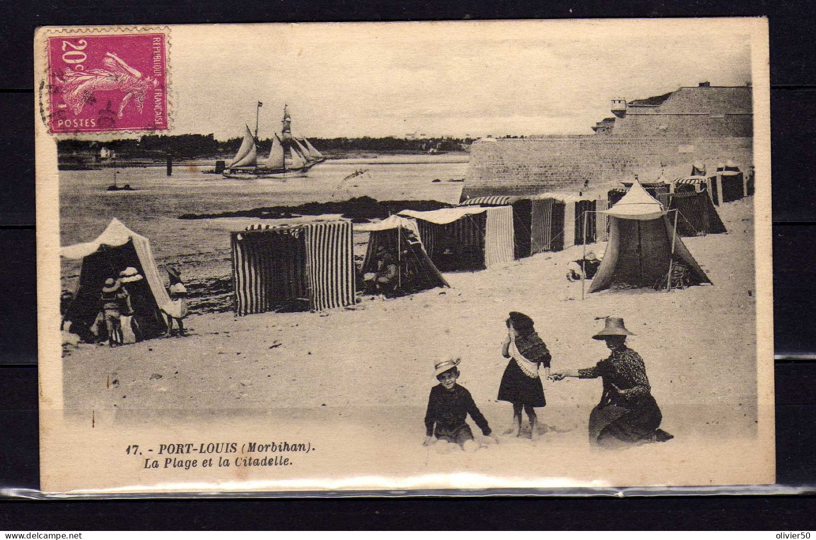 Port -Louis - Morbihan - La Plage Et La Citadelle - Port Louis