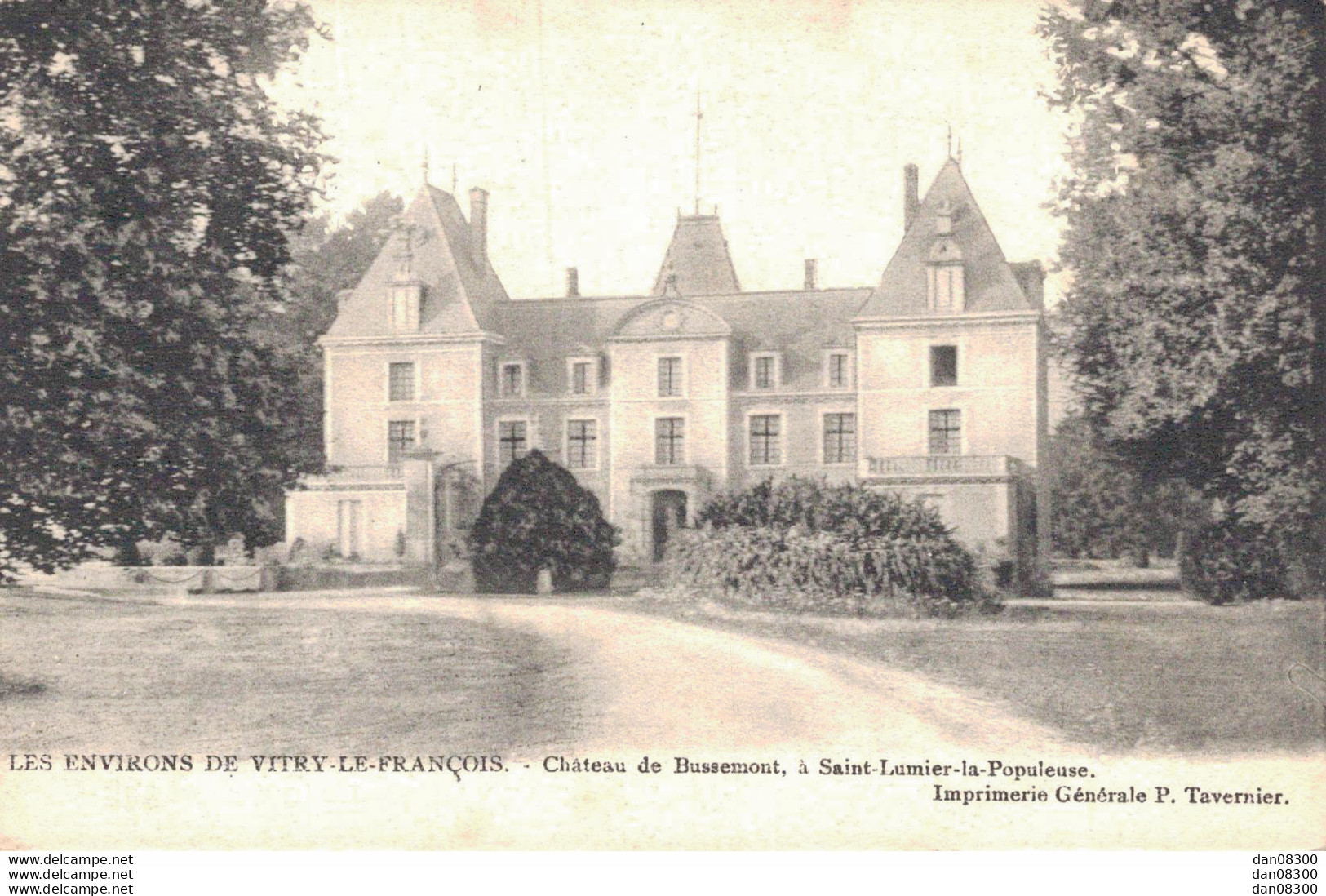 51 LES ENVIRONS DE VITRY LE FRANCOIS CHATEAU DE BUSSEMONT A SAINT LAUNIER LA POPULEUSE - Vitry-le-François