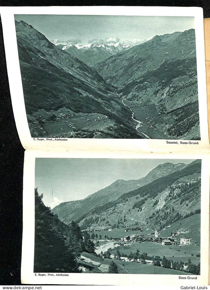 Poststrasse Saastal Saas-Fee Saas-Groud Géologie Alpenflora - Tourism Brochures