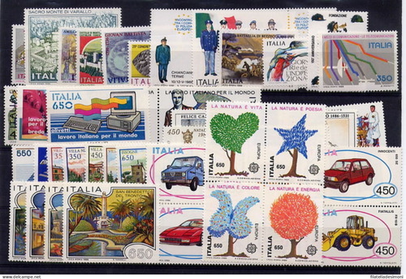 1980-1989 Italia Repubblica, Annate Complete OFFERTA SPECIALE, francobolli nuovi - MNH**