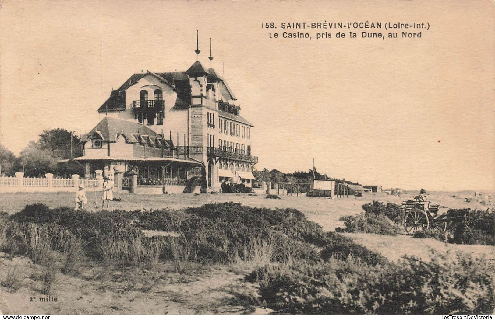 FRANCE - Saint Brevin L'Océan - Le Casino - Pris De La Dune - Au Nord - Carte Postale Ancienne - Saint-Brevin-l'Océan