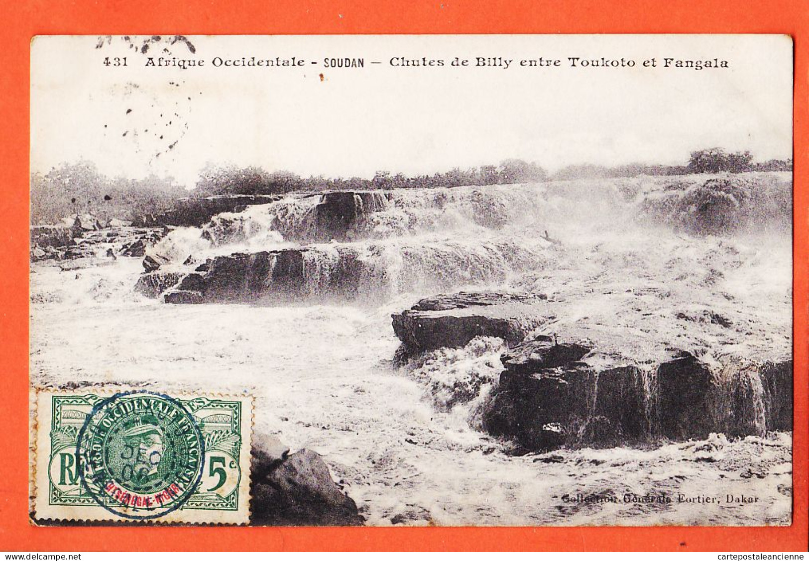 32989 / ⭐ Entre TOUKOTO Et FANGALA (•◡•) ◉ Chutes De BILLY 1908 à JEAN-JEAN 2 Rue Laroche Albi ◉ FORTIER 439 A.O.F - Sudan