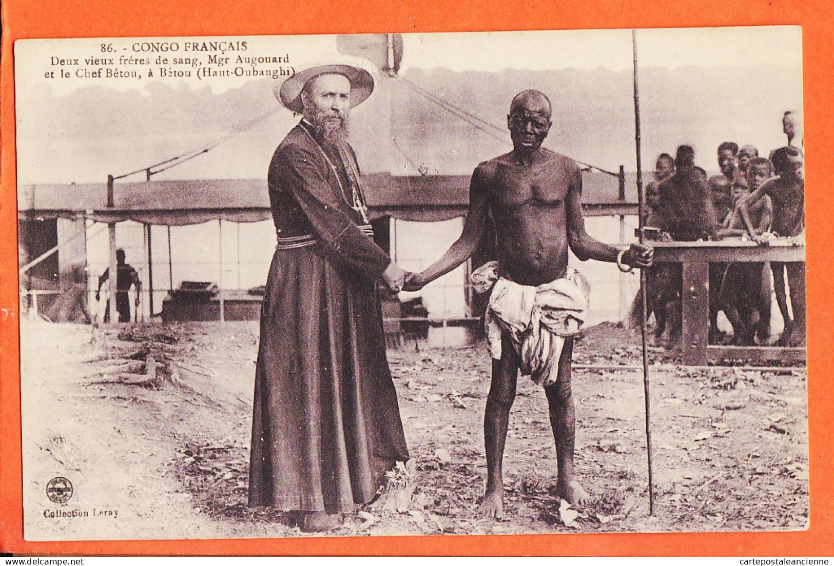 32629 / ♥️ (•◡•) BETOU Haut-Oubanghi Congo Français ◉ Deux Vieux Frères De Sang Chef Et Mgr AUGOUARD-Collection LERAY 86 - Congo Français