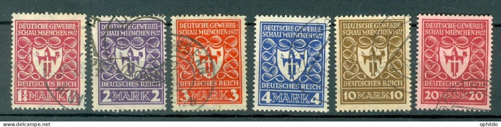 Allemagne  Michel  199/204  Ob  TB   - Gebruikt