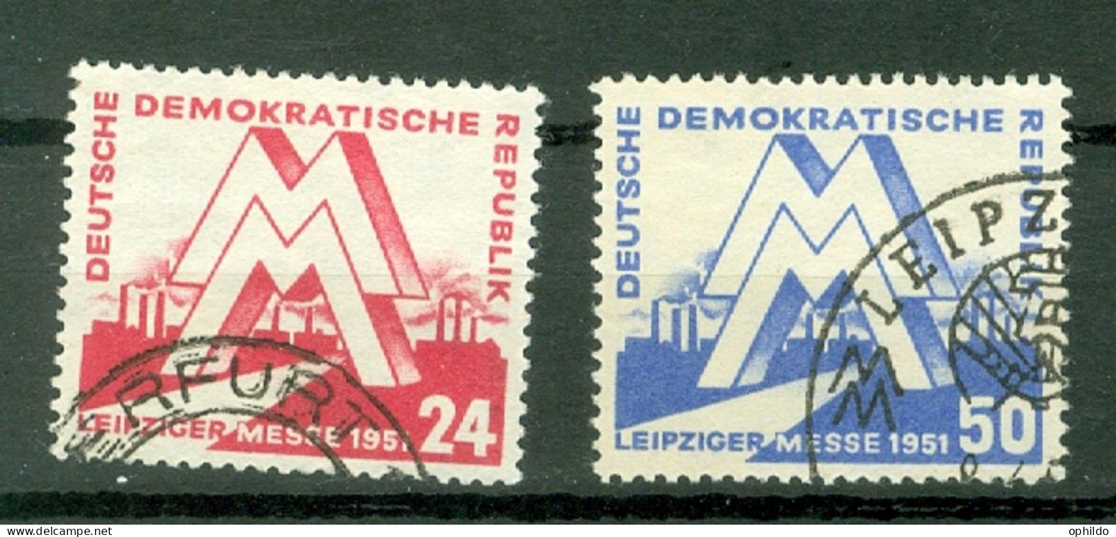 DDR    Yvert  34/35    Ou  Michel  282/283  Ob   TB   - Used Stamps