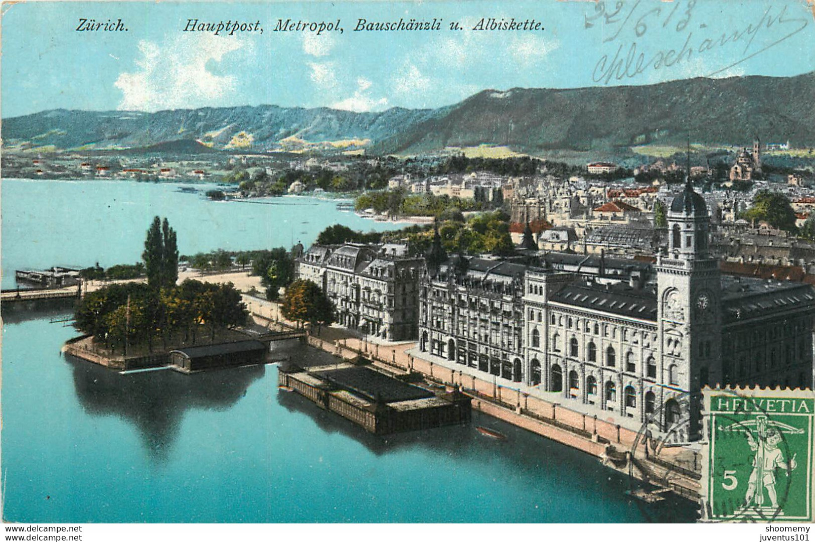 CPA Zurich-Hauptpost,metropol,bauschänzli-Timbre     L1175 - Zürich