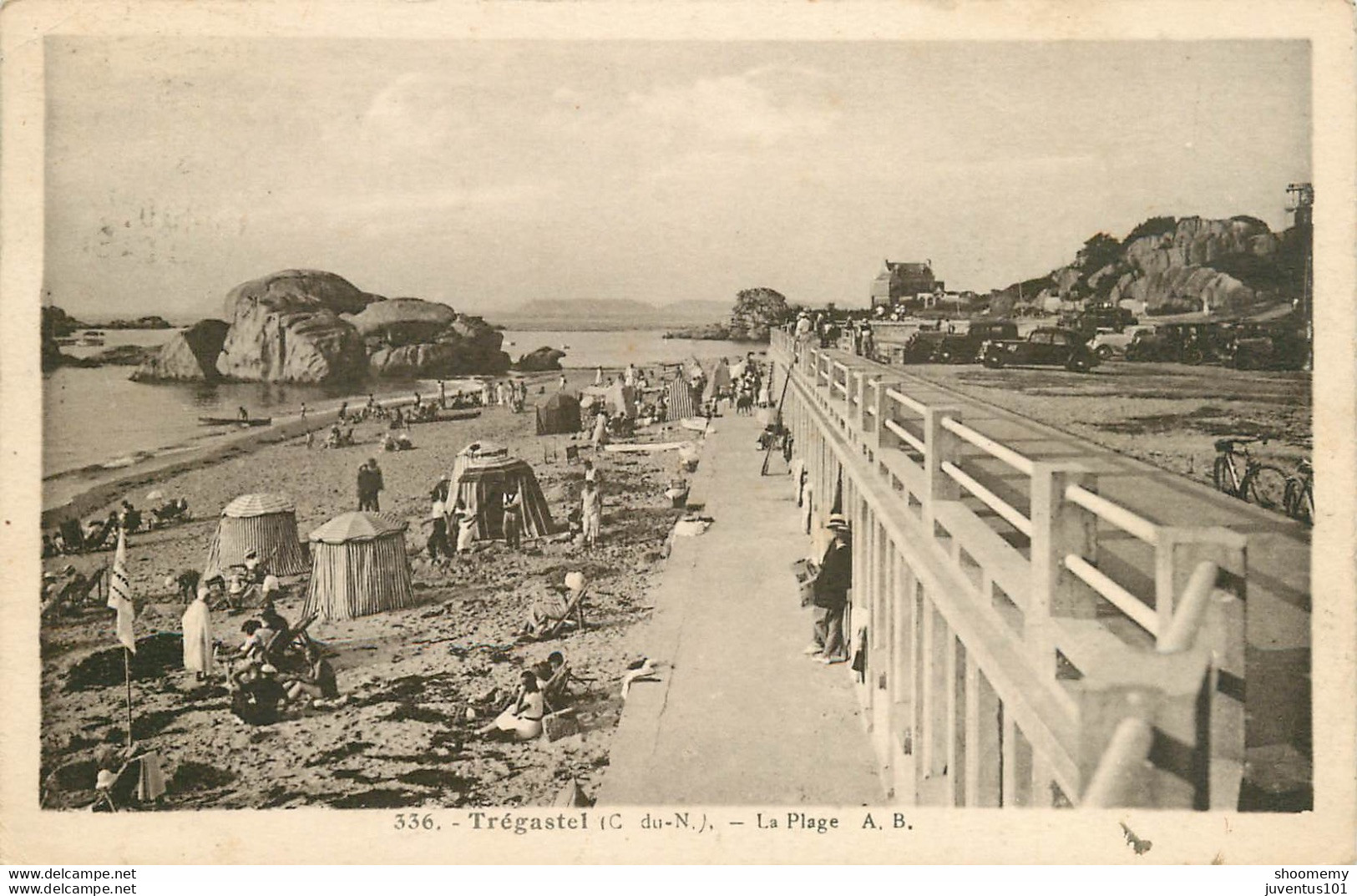 CPA Trégastel-La Plage-N°336-Timbre     L1405 - Trégastel