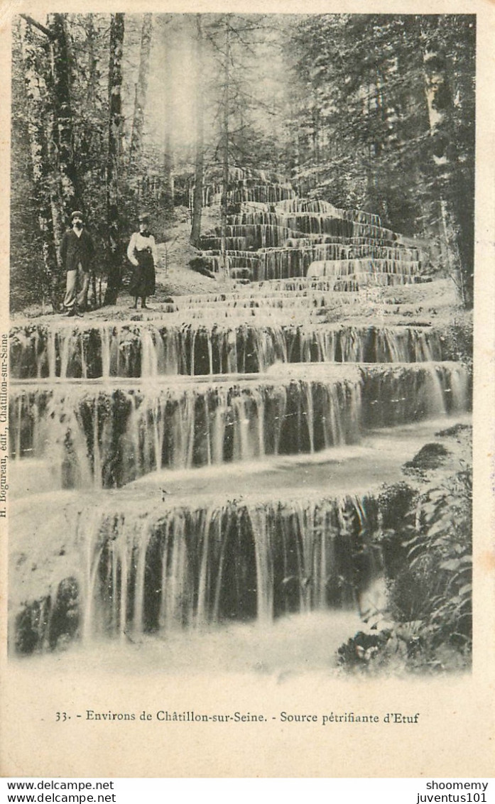 CPA Environs De Châtillon Sur Seine-Source Pétrifiante D'Etuf-33-Timbre         L1691 - Chatillon Sur Seine