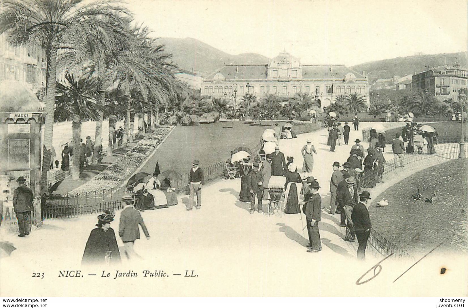 CPA Nice-Le Jardin Public-223-Timbre       L1796 - Parks